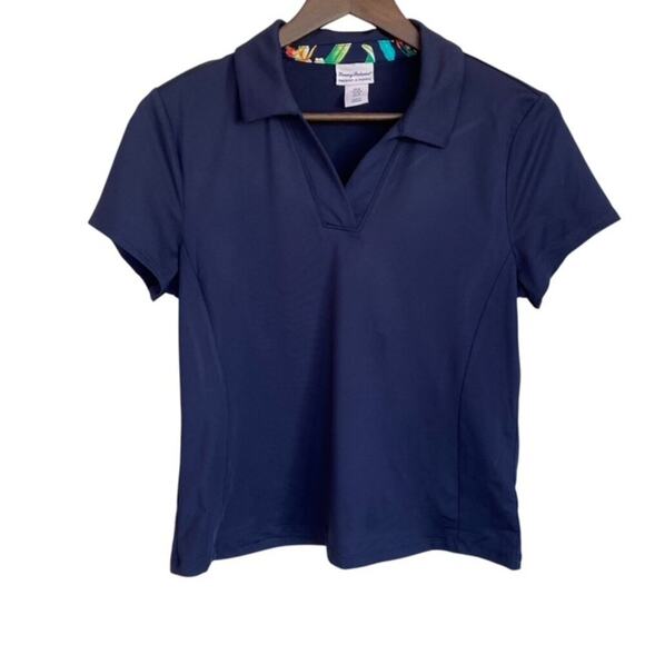 Tommy Bahama Navy Blue Racquet & Paddle Polo - Medium - Picture 1 of 4